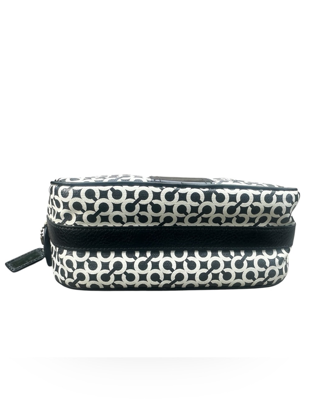 Coach Op Art Y2K Black and White Logo Print Cosmetic Pouch - Picture 5 of 7